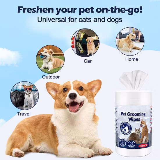 犬猫用の洗浄・固定・消臭おしりふき